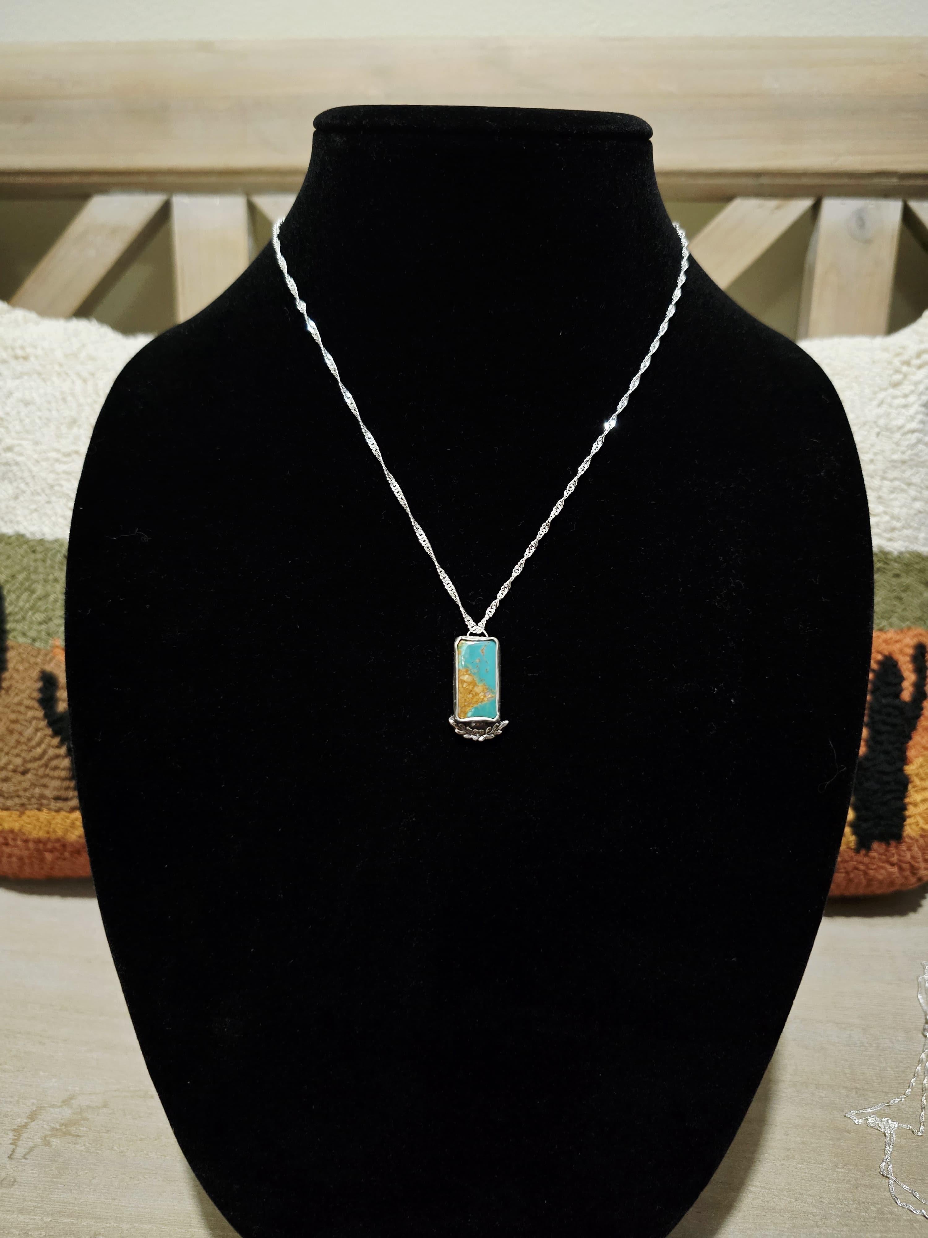 Royston turquoise necklace (18")