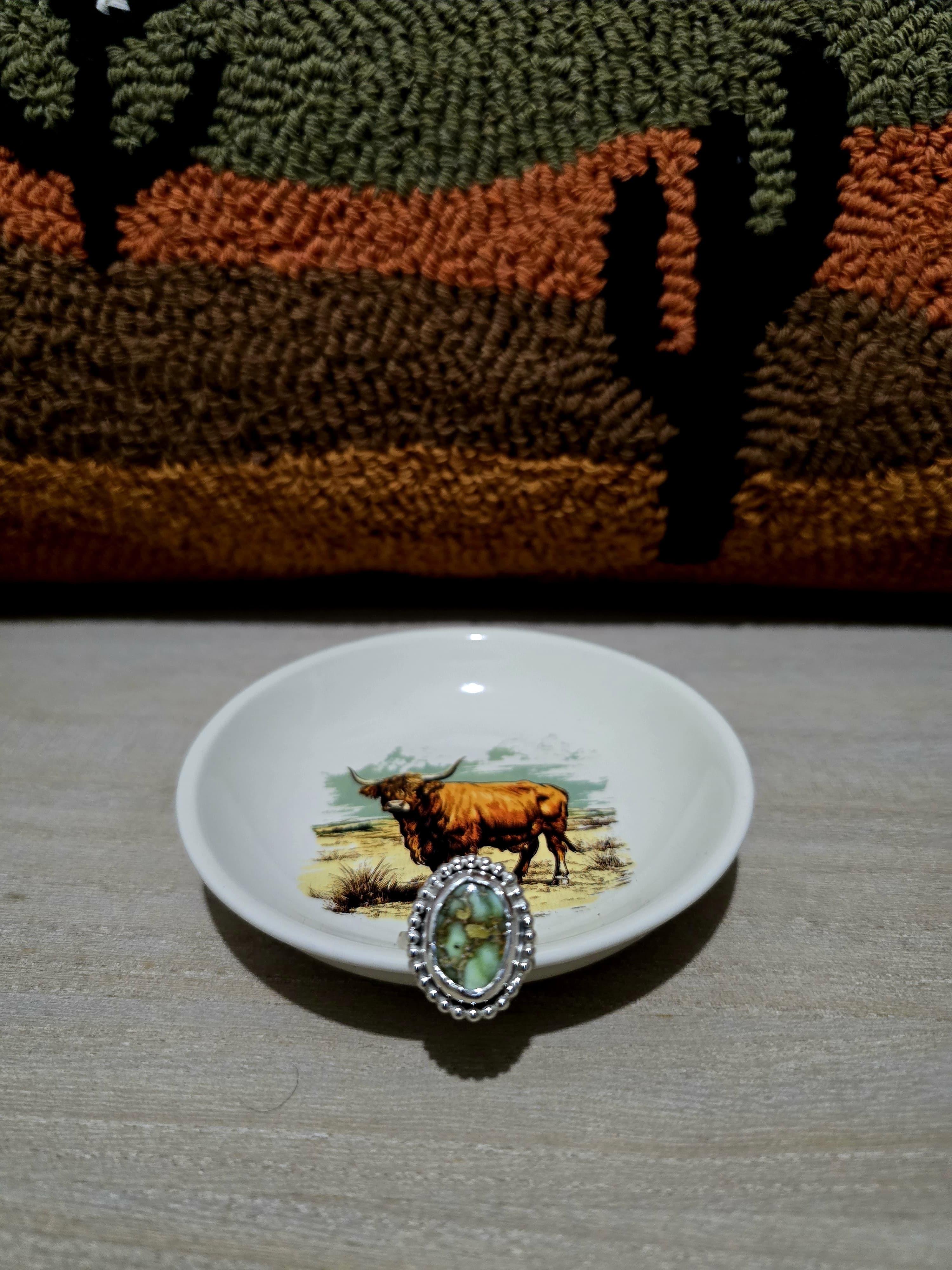 Palomino turquoise ring (size 7)