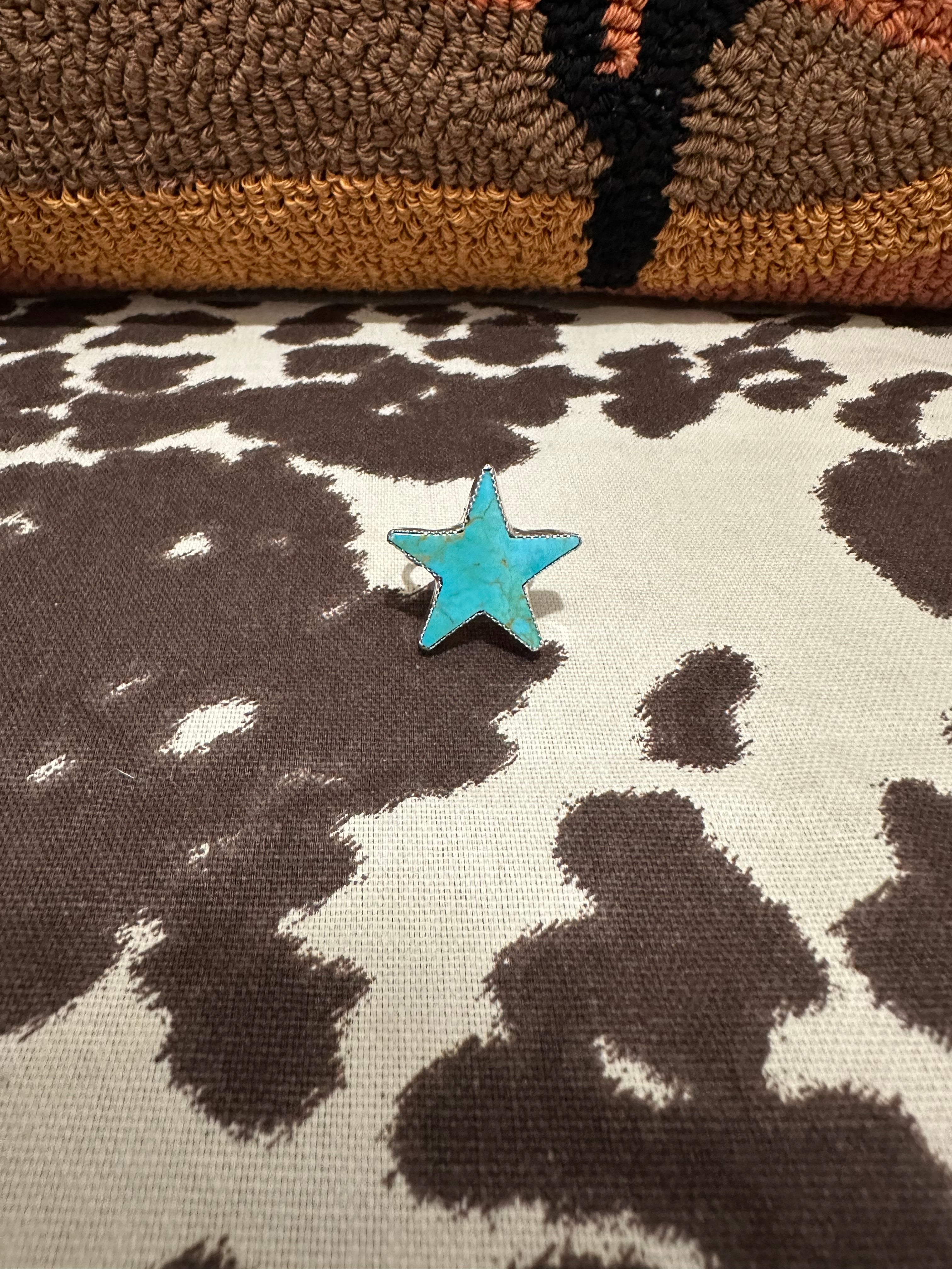 Royston turquoise star ring (size 9)