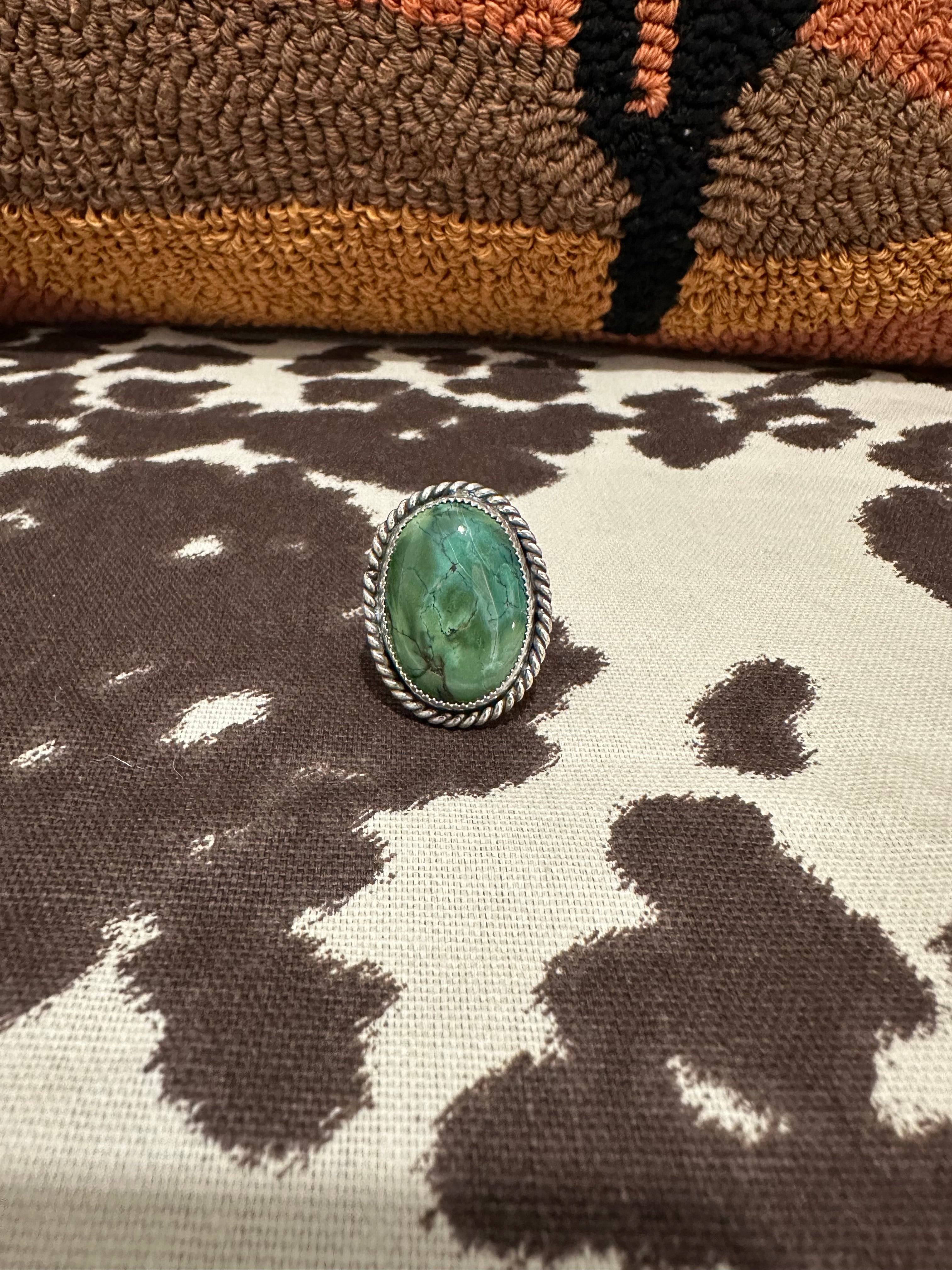 Tibetan turquoise ring (size 6.75)