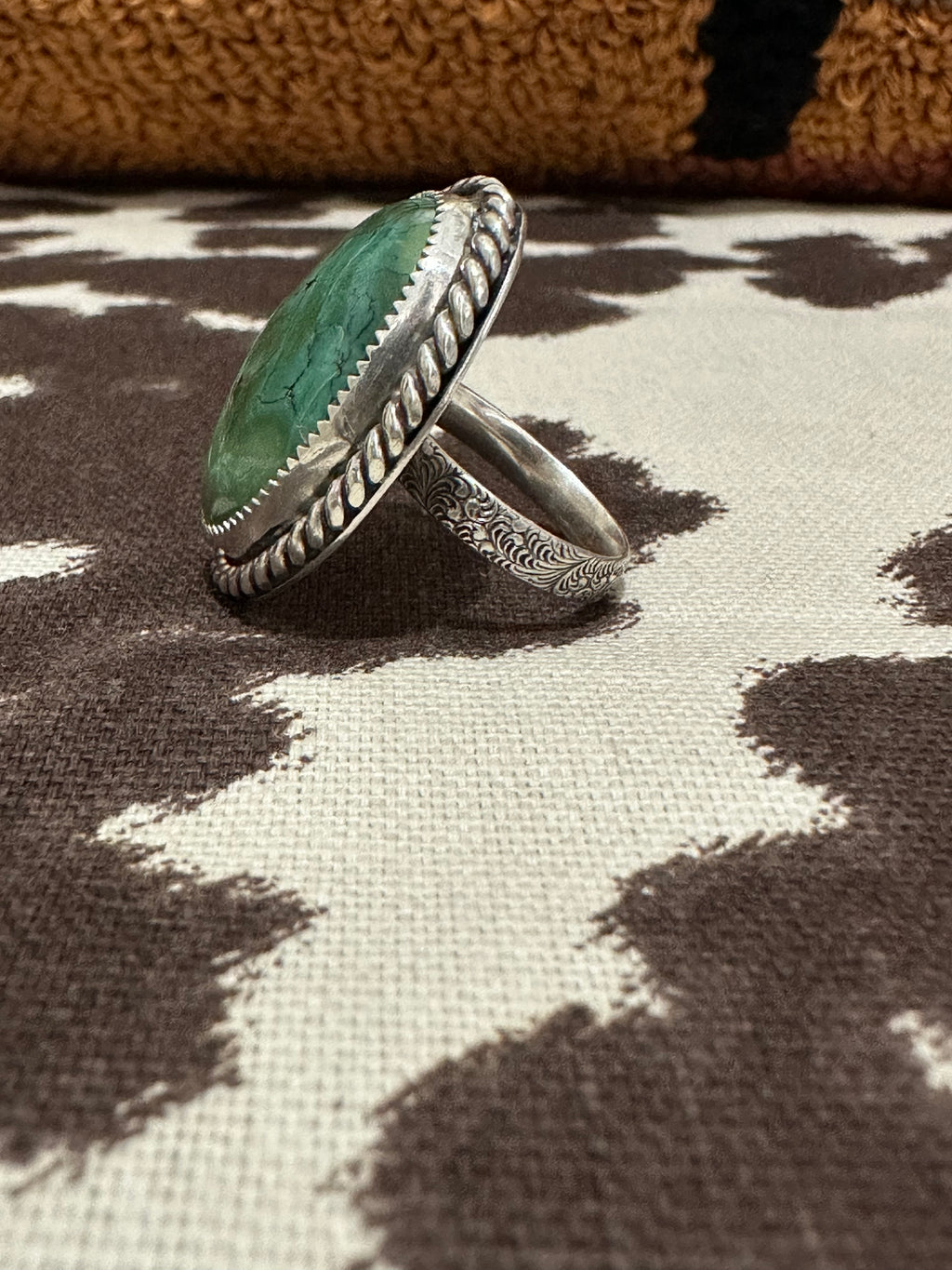 Tibetan turquoise ring (size 6.75)