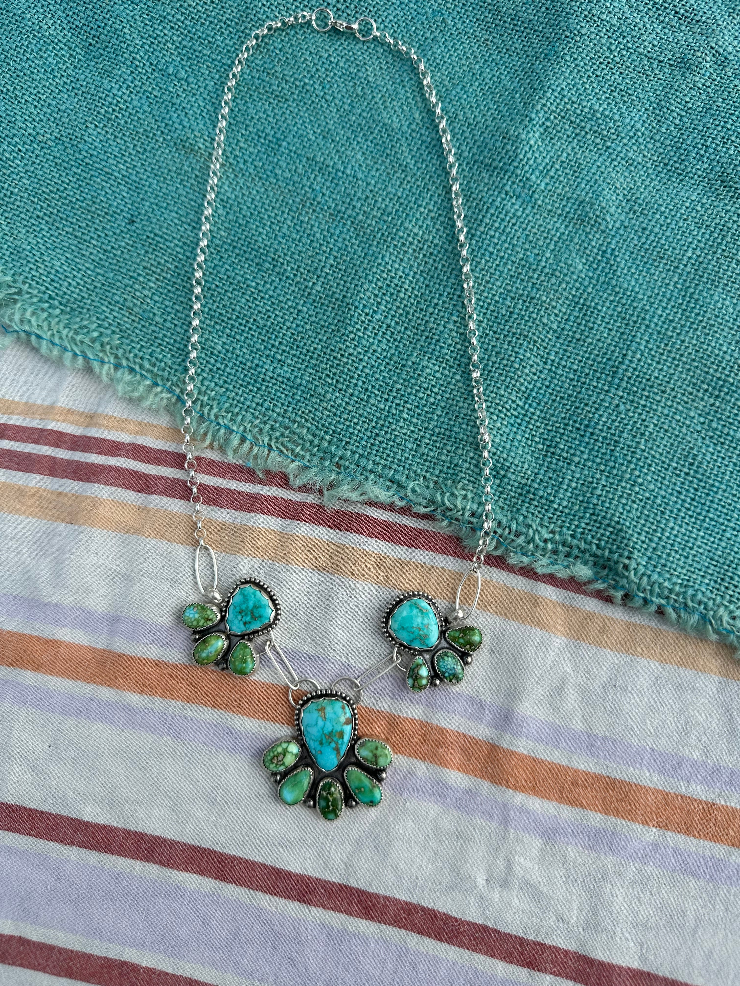 Succulent statement necklace