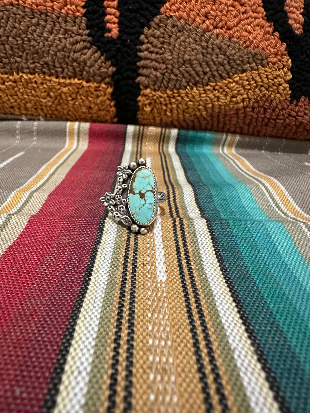 #8 turquoise cactus ring (size 7)