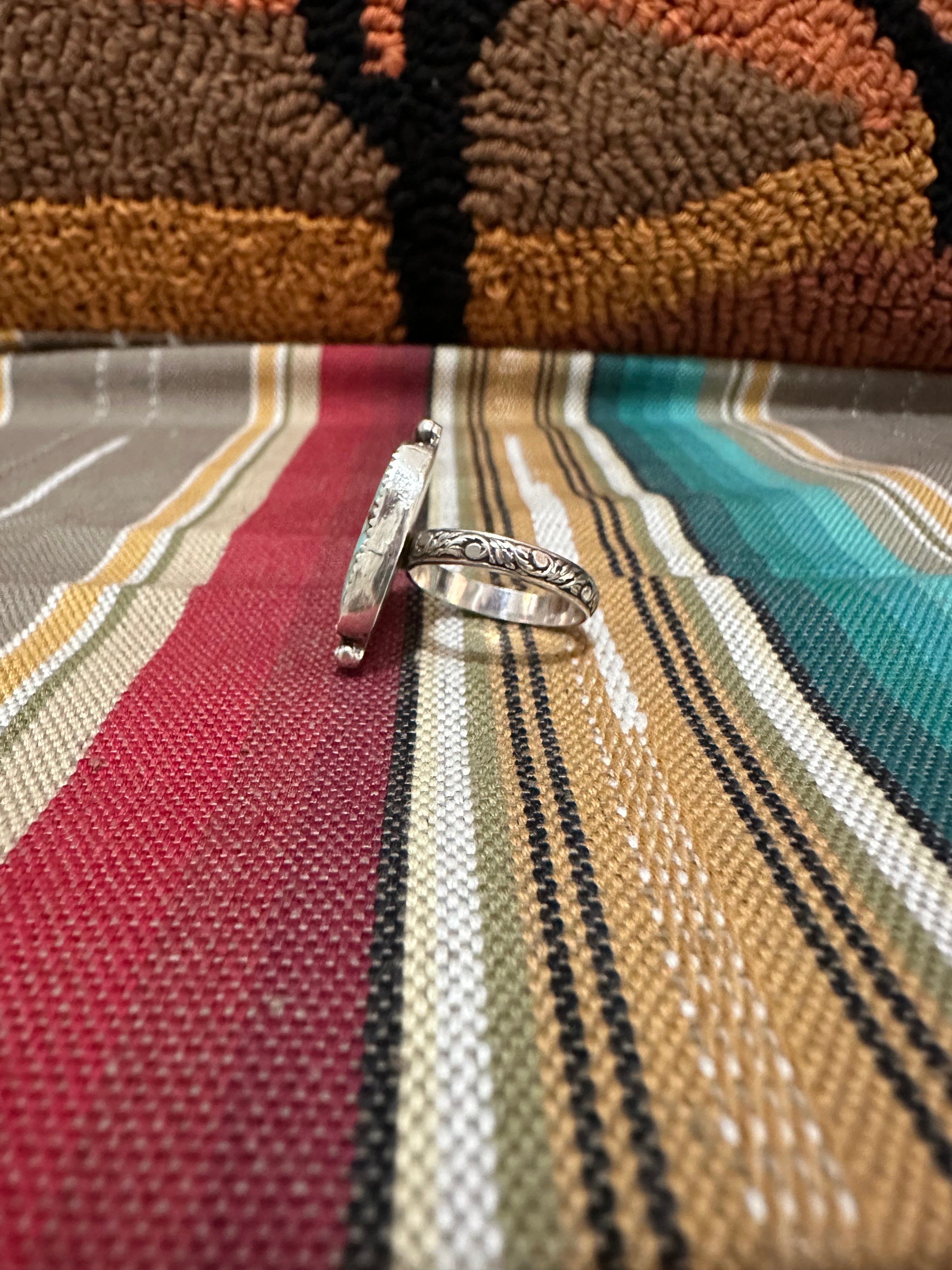 #8 turquoise cactus ring (size 7)