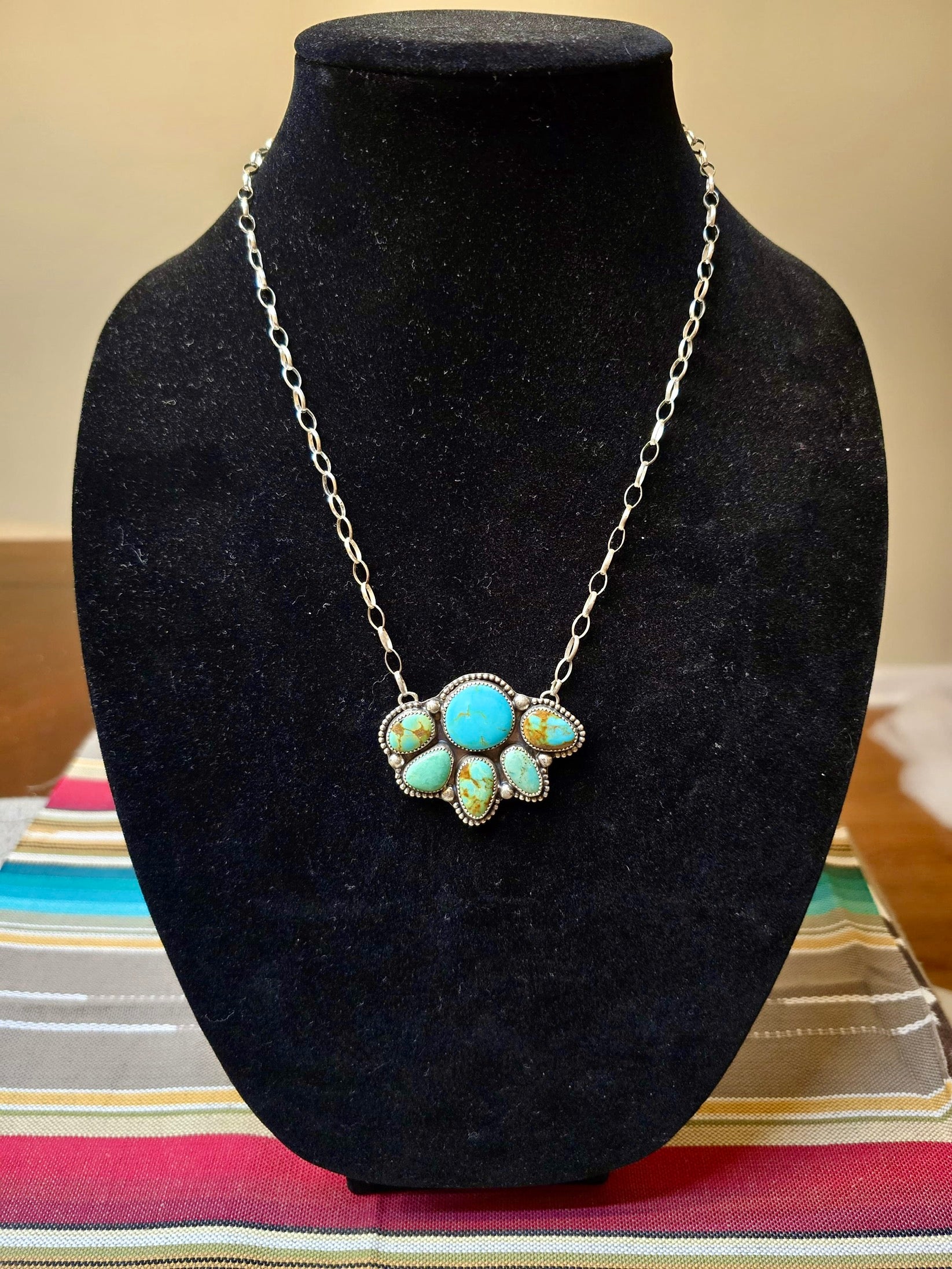 Pilot mountain and #8 turquoise necklace