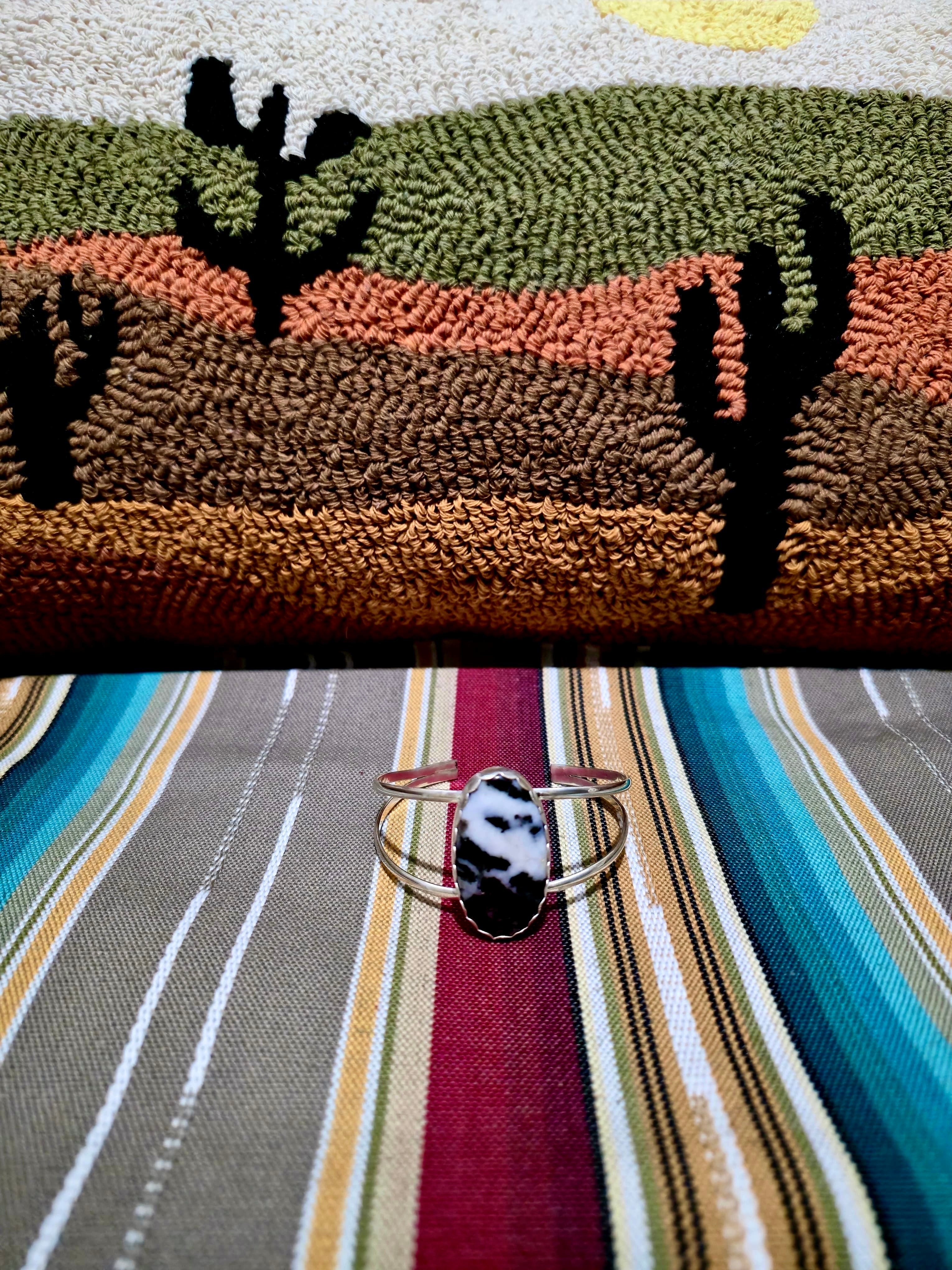white buffalo silver bracelet